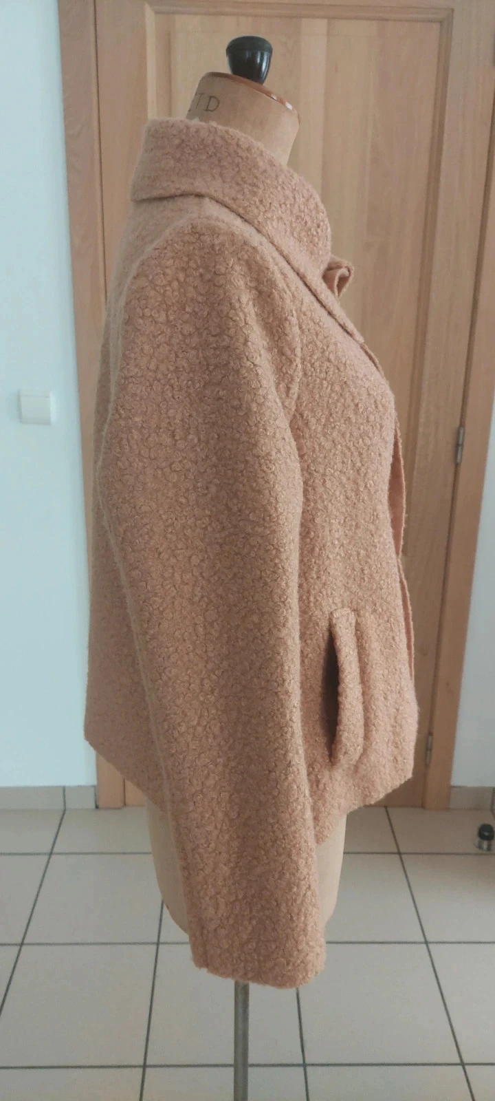 Manteau court effet laine bouclée - Roberta Biagi - Taille S – photo 5